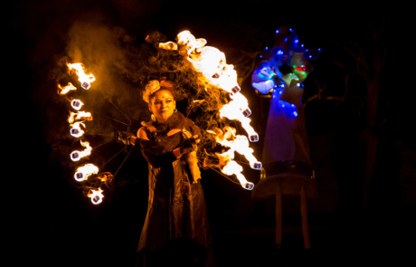 Spectacle de feu et de pyrotechnie, Labo M Arts / © Jean-Claude Devaux